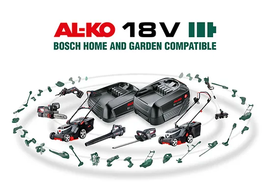 AL-KO 18 V Bosch Home & Garden compatible, Přehled baterií | AL-KO zahradní nářadí